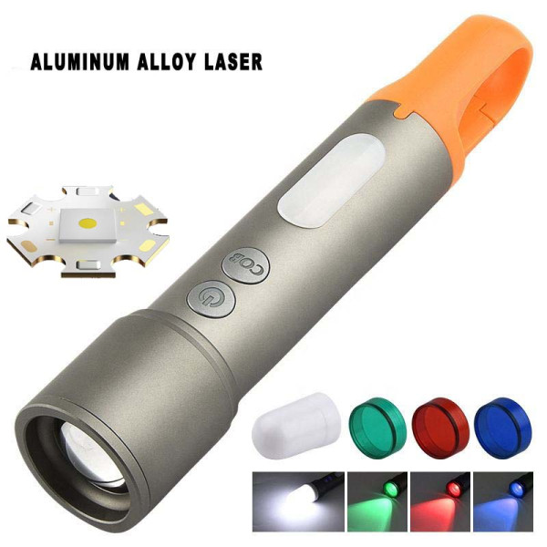 Ліхтар CB-X723-TG+3LED, Li-Ion аккумулятор, 3 фильтра, ЗУ Type-C, zoom, Box