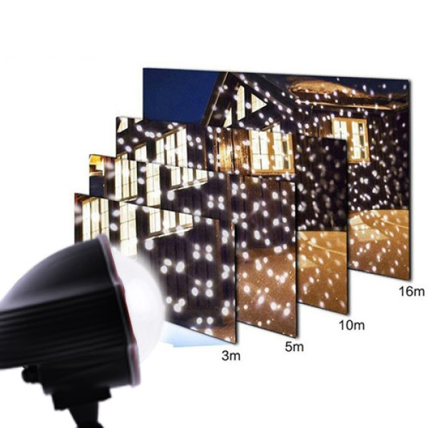 Світлодіодний Лазерний Проєктор Star Shower Snow 809-White Дім+Вулиця 2 Кронштейни Waterproof Світлодіодний Лазерний Проєктор Star Shower Snow 809-White Дім+Вулиця 2 Кронштейни Waterproof