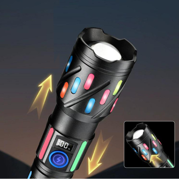 Ліхтар NIGHT VISION FLUORESCENCE CB-G706-TG 1x26650 Power Bank ЗУ Type-C Zoom Box Ліхтар NIGHT VISION FLUORESCENCE CB-G706-TG 1x26650 Power Bank ЗУ Type-C Zoom Box