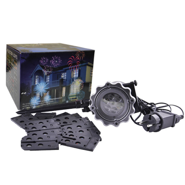Світлодіодний Лазерний Проектор 668 Для Вулиці +12 Вкладишів з Картинками Waterproof Світлодіодний Лазерний Проектор 668 Для Вулиці +12 Вкладишів з Картинками Waterproof