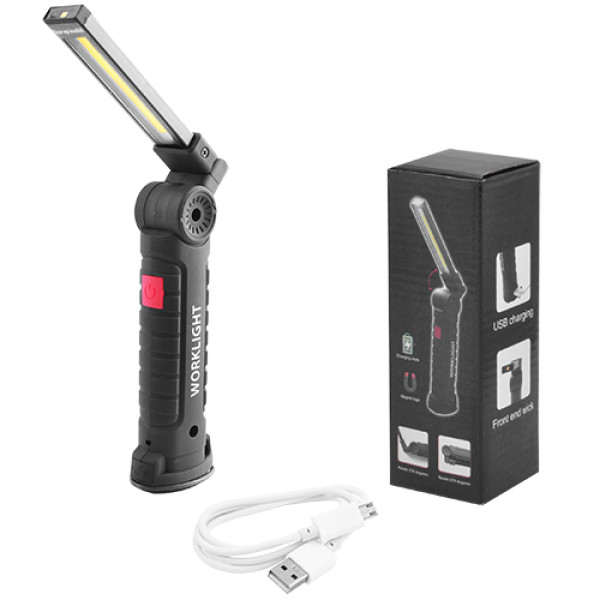 Ліхтар WORKLIGHT W52-SMD+COB White+Red Li-Ion Акумулятор Поворот 180º+180º Магніт Затискач Гачок ЗП microUSB Ліхтар WORKLIGHT W52-SMD+COB White+Red Li-Ion Акумулятор Поворот 180º+180º Магніт Затискач Гачок ЗП microUSB