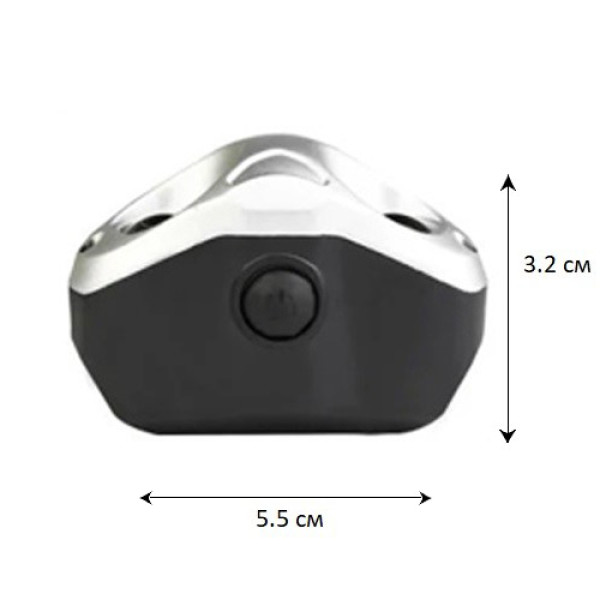 Велоліхтар QX-Q02-2COB, Li-Ion акум., ЗУ microUSB
