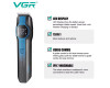 Набор для стрижки VGR 13 в 1 V-173 BLUE, 13 насадок, LED display
