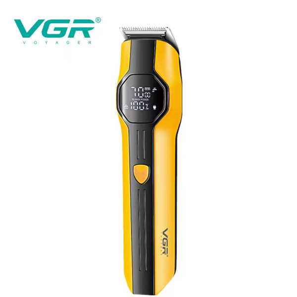 Набор для стрижки VGR 13 в 1 V-173 YELLOW, 13 насадок, LED display