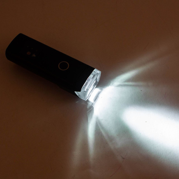 Велоліхтар HJ-047-XPG ULTRA LIGHT, ALUMINUM, AVTOLIGHT SENSOR, Waterproof, аккум., ЗУ microUSB