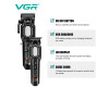 Комплект VGR 2 в 1 V-600&900 BLACK, аккумуляторная машинка для стрижки (clipper) и триммер, 10 насадок, LED display, 7000 RPM