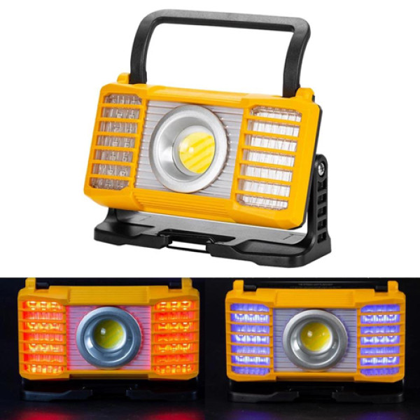 Ліхтар Портативний W880-2-COB White+Red+Blue Power Bank Li-Ion Акумулятор ЗУ Type-C Box