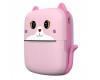Термопринтер дитячий A8 Cat printer pink, bluetooth, ЗП Type-C
