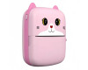 Термопринтер дитячий A8 Cat printer pink, bluetooth, ЗП Type-C