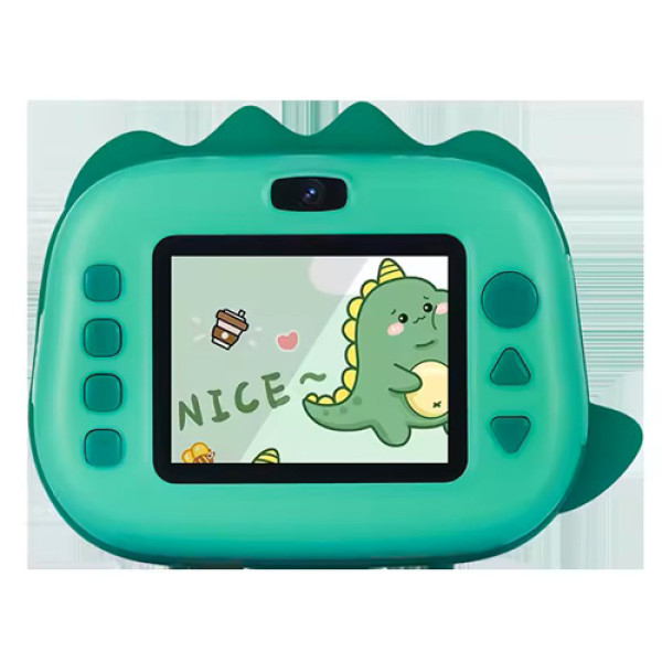 Фотоапарат дитячий з термодруком M05 GREEN DINOSAUR