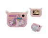 Фотоапарат дитячий миттєвого друку YT008, PINK UNICORN з підтримкою microSD card, 3Y+