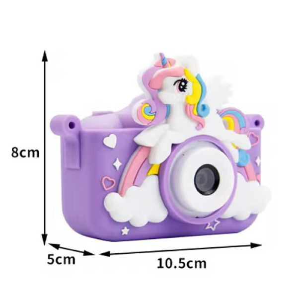 Фотоапарат дитячий X2A, PURPLE UNICORN