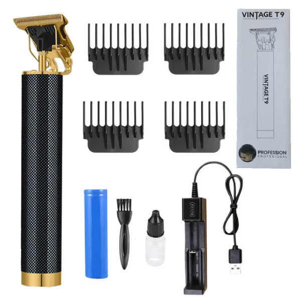 Машинка Тример T9 Для Стрижки Волосся та Бороди 4 Насадки 1.5-2-3-4 мм 1x18650