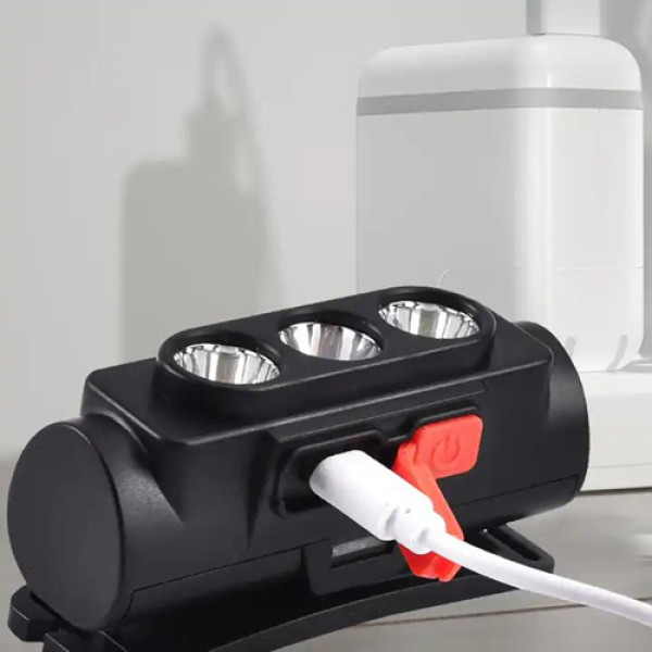 Ліхтар Налобний PLD-2119B-XPE+2COB White+Red 1х18650 ЗП Type-C Box Ліхтар Налобний PLD-2119B-XPE+2COB White+Red 1х18650 ЗП Type-C Box