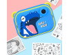 Фотоапарат дитячий миттєвого друку YT008, BLIUE DINOSAUR із підтримкою microSD card, 3Y+