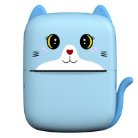 Термопринтер детский  A8 Cat printer blue, bluetooth, ЗУ Type-C