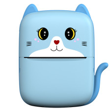 Термопринтер детский  A8 Cat printer blue, bluetooth, ЗУ Type-C