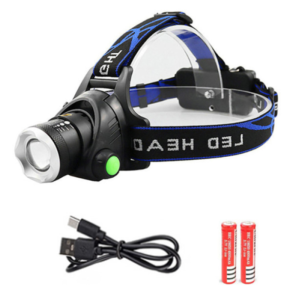 Ліхтар Налобний PLD-V9-F-4XPE RGB 2x18650 ЗП Type-C Zoom Box Ліхтар Налобний PLD-V9-F-4XPE RGB 2x18650 ЗП Type-C Zoom Box