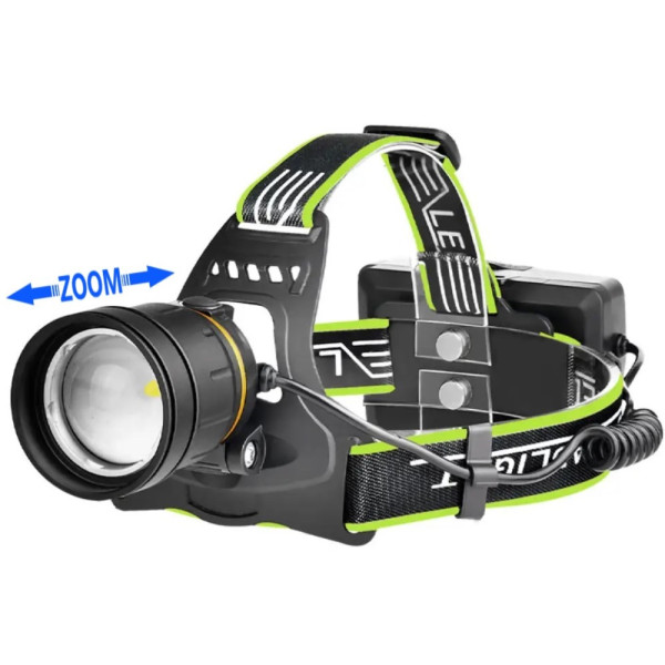 Ліхтар налобний BL-A12-3-P90, 3x18650, zoom, ЗУ Type-C, Box