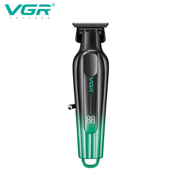 Триммер VGR V-935 GREEN, 5 насадок, 7000 RPM, LED display