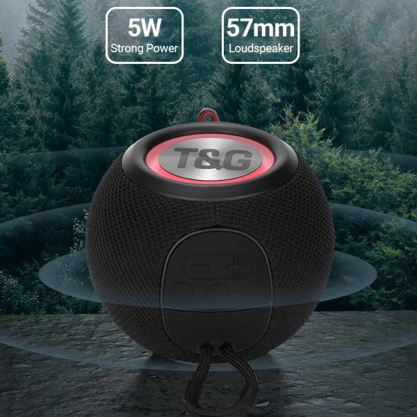 Bluetooth-Колонка TG337 с RGB Подсветкой Speakerphone Радио Black Bluetooth-Колонка TG337 с RGB Подсветкой Speakerphone Радио Black