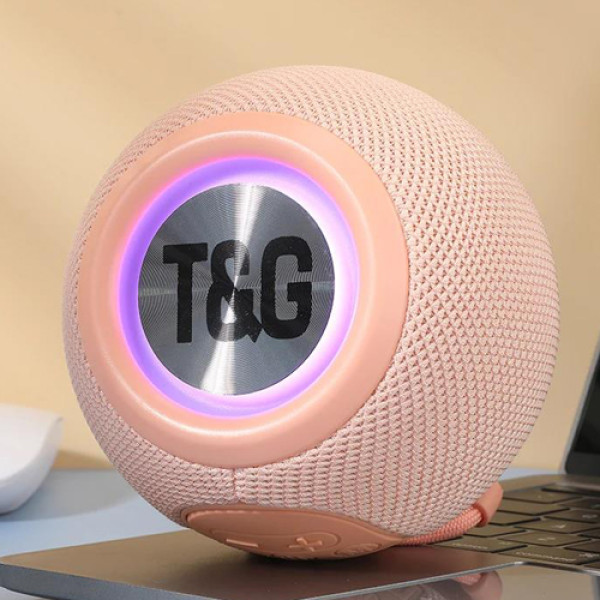 Bluetooth-Колонка TG337 с RGB Подсветкой Speakerphone Радио Pink Bluetooth-Колонка TG337 с RGB Подсветкой Speakerphone Радио Pink
