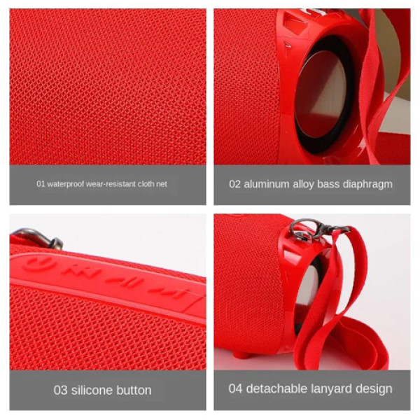 Bluetooth-Колонка TG534 c Функцией Speakerphone Радио Red Bluetooth-Колонка TG534 c Функцией Speakerphone Радио Red