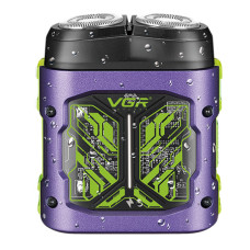 Электробритва VGR V-344 PURPLE, роторная, 8000 RPM, IPX6