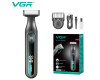 Електробритва VGR V-360 GREEN, універсальна насадка з регулюванням висоти, IPX6, LED display