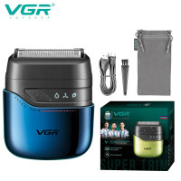 Електробритва VGR V-364 BLUE Шейвер Подвійне Лезо IPX7