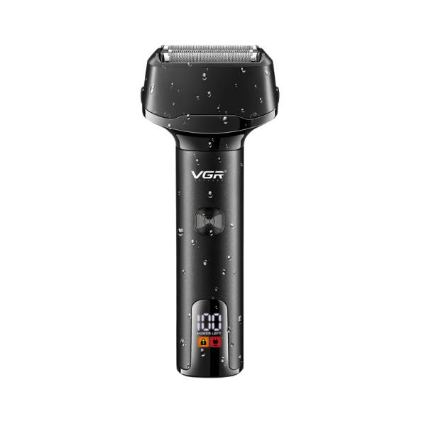Електробритва VGR V-371 шейвер, потрійне лезо, IPX5, LED display