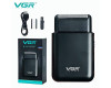 Електробритва VGR V-390 шейвер BLACK, висувний тример