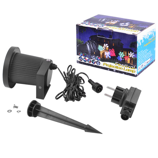 Світлодіодний Лазерний Проектор 326-2 12 Зображень Дім+Вулиця 2 Кронштейни Waterproof Світлодіодний Лазерний Проектор 326-2 12 Зображень Дім+Вулиця 2 Кронштейни Waterproof