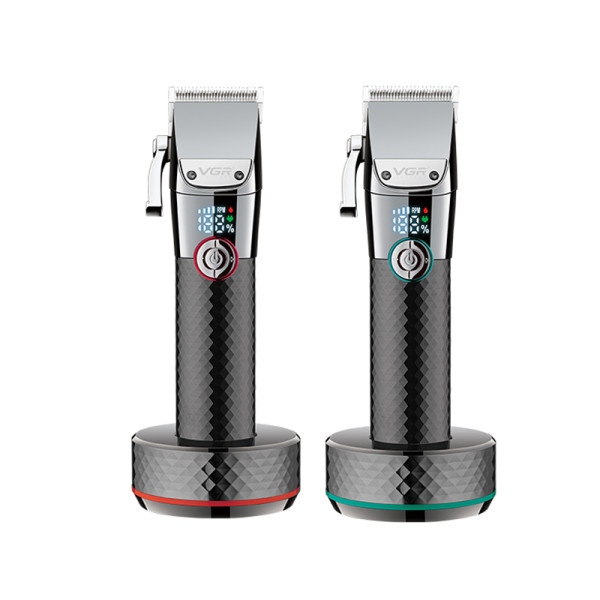 Акумуляторна Машинка Для Стрижки VGR V-682 6 Насадок IPX7 LED Display