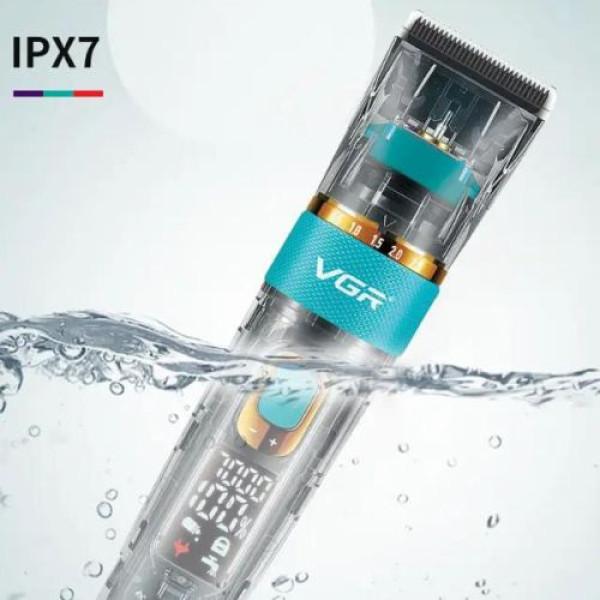 Акумуляторна Машинка Для Стрижки VGR V-695 6 Насадок Регулятор Висоти LED Display Акумуляторна Машинка Для Стрижки VGR V-695 6 Насадок Регулятор Висоти LED Display