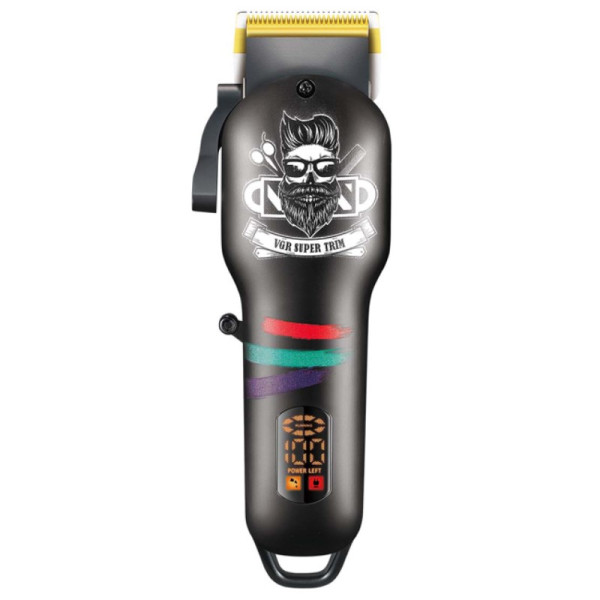 Акумуляторна Машинка Для Стрижки Clipper VGR V-699 Black 4 Насадки LED Display Акумуляторна Машинка Для Стрижки Clipper VGR V-699 Black 4 Насадки LED Display