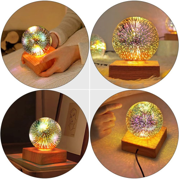 Нічник 3D Кришталевий Куля MYT10257 RGB+Warm Light Нічник 3D Кришталевий Куля MYT10257 RGB+Warm Light