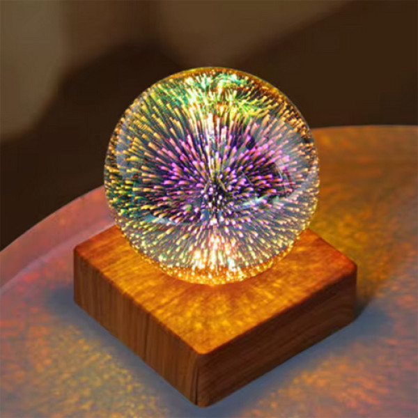 Нічник 3D Кришталевий Куля MYT10257 RGB+Warm Light Нічник 3D Кришталевий Куля MYT10257 RGB+Warm Light