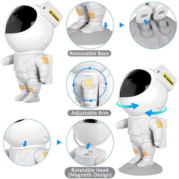Зоряний 3D Проєктор TRK 100 Astronaut Night Light Зоряний 3D Проєктор TRK 100 Astronaut Night Light