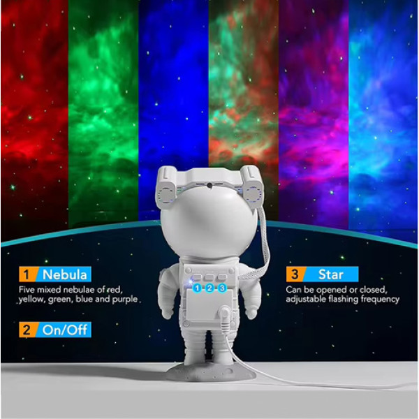 Зоряний 3D Проєктор TRK 100 Astronaut Night Light Зоряний 3D Проєктор TRK 100 Astronaut Night Light