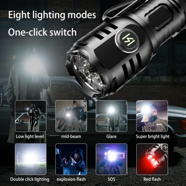 Ліхтар F40-4XPG White+Red 1х16340A Індикація Заряду ЗУ Type-C Чохол Магніт Box Ліхтар F40-4XPG White+Red 1х16340A Індикація Заряду ЗУ Type-C Чохол Магніт Box