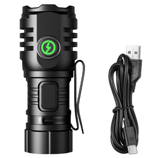 Ліхтар F40-4XPG White+Red 1х16340A Індикація Заряду ЗУ Type-C Чохол Магніт Box Ліхтар F40-4XPG White+Red 1х16340A Індикація Заряду ЗУ Type-C Чохол Магніт Box