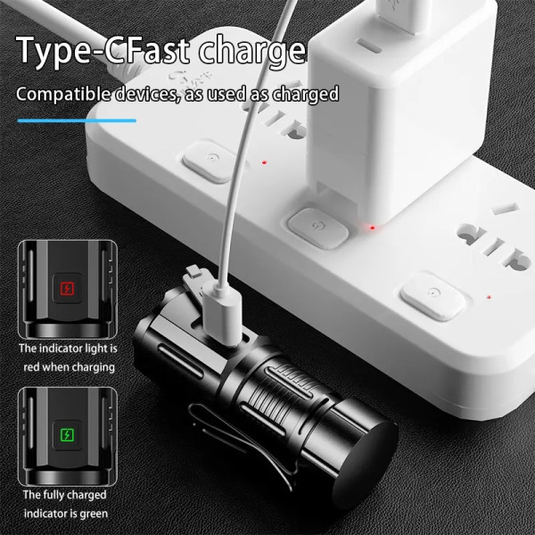 Ліхтар F30-3XPG 1х16340A Індикація Заряду ЗУ Type-C Чохол Магніт Box Ліхтар F30-3XPG 1х16340A Індикація Заряду ЗУ Type-C Чохол Магніт Box