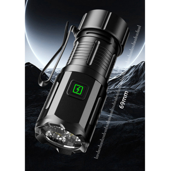 Ліхтар F30-3XPG 1х16340A Індикація Заряду ЗУ Type-C Чохол Магніт Box Ліхтар F30-3XPG 1х16340A Індикація Заряду ЗУ Type-C Чохол Магніт Box