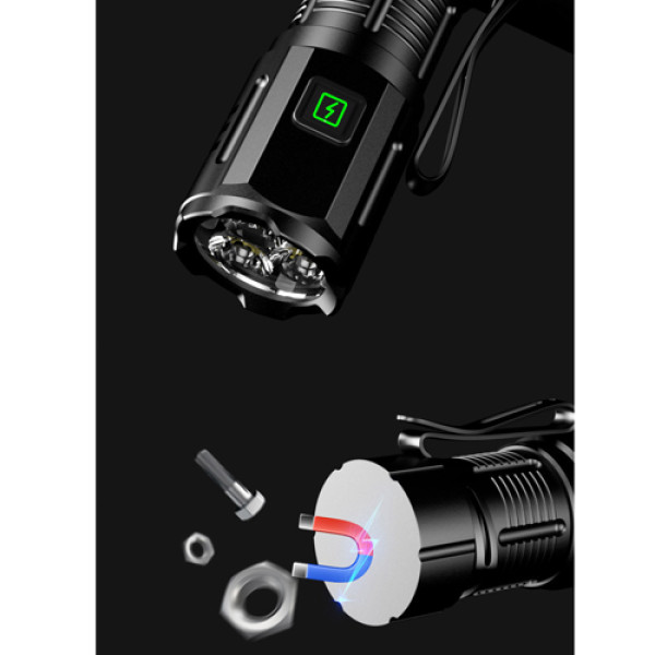 Ліхтар F30-3XPG 1х16340A Індикація Заряду ЗУ Type-C Чохол Магніт Box Ліхтар F30-3XPG 1х16340A Індикація Заряду ЗУ Type-C Чохол Магніт Box