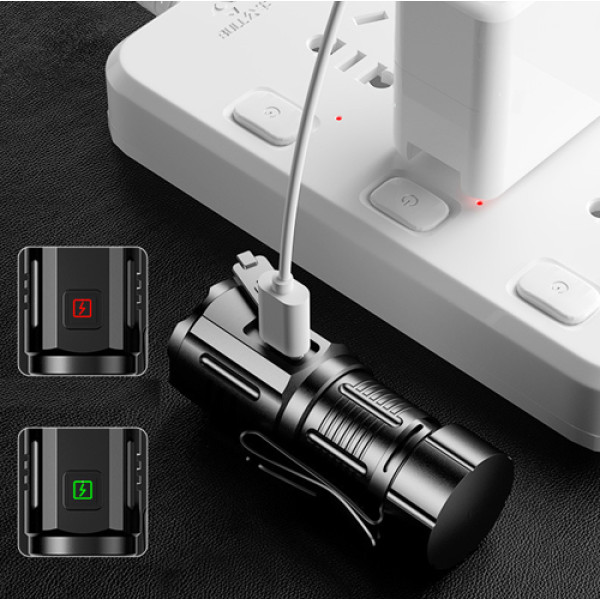 Ліхтар F30-3XPG 1х16340A Індикація Заряду ЗУ Type-C Чохол Магніт Box Ліхтар F30-3XPG 1х16340A Індикація Заряду ЗУ Type-C Чохол Магніт Box