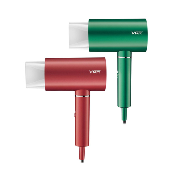 Фен профессиональный VGR V-431 GREEN, 2 уровня обдува, 2 уровня температуры, насадка-концентратор