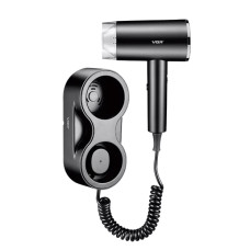 Фен настенный VGR V-407 BLACK, 2 уровня обдува, 3 уровня температуры