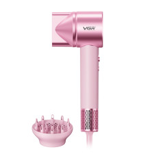 Фен профессиональный VGR V-443, 2 уровня обдува, 3 уровня температуры, 110000 RPM, 2 насадки