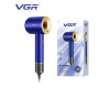 Фен профессиональный VGR V-445 BLUE, 3 уровня обдува, 4 уровня температуры, 1600 Вт, 110000 RPM